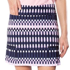 NWT Golftini Women’s Balance Performance Skort in Pink/Blue in size 14